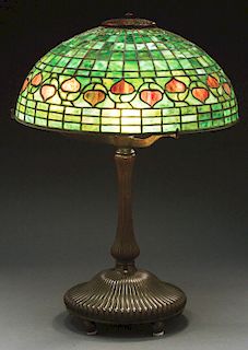 Tiffany Studios Acorn Table Lamp.