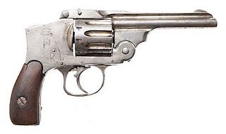 **Interesting Spanish Copy of a Top Break Smith and Wesson Hammerless Double-Action Revolver 