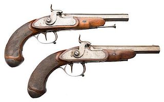 Pair of Mid-19th Century Percussion Pistols 