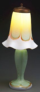 Steuben Art Glass Lamp.