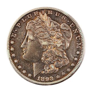 1893-CC Morgan Silver Dollar.