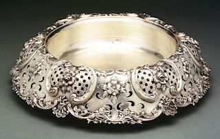 A Large Tiffany Sterling Center Bowl.