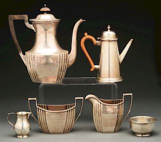 Two Sterling Coffee Sets.