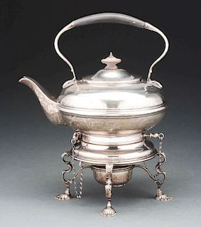 John Newton Mappin & Webb Sterling Silver Tea Kettle, 1895, London