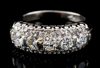 Ladies Antique Platinum Daimond Ring.