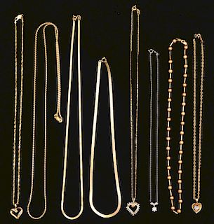 Lot of 14K Yellow Gold Jewelry.