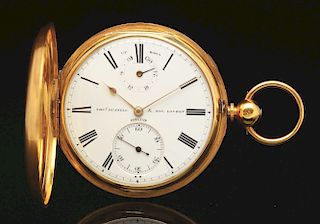 18K Gold Russell & Son, London H/C Pocket Watch.
