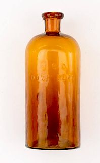 Late Civil War or Early Indian Wars Hospital Department Bottle 