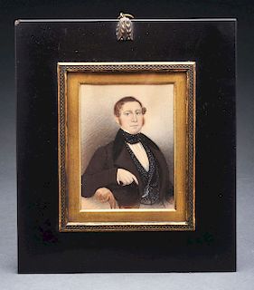 Important Miniature Portrait of Patrick Henry.