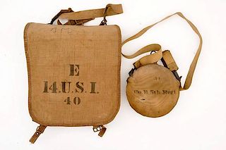 Model 1874 Haversack and 1878 Canteen 