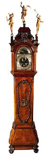 18th Century Dutch Walnut Longcase Musical Striking Clock.