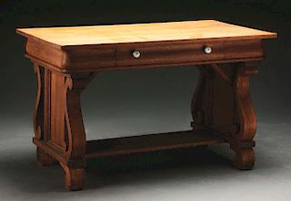 Oak Writing Table.