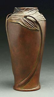 Bronze Art Deco Vase. 