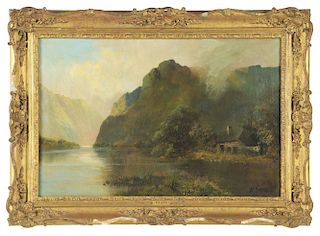 WILLIAM RICHARDS (English, 19th century) THE RIVER TEITH.