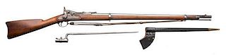Model 1870 Springfield Trapdoor Rifle w/Bayonet and Scabbard