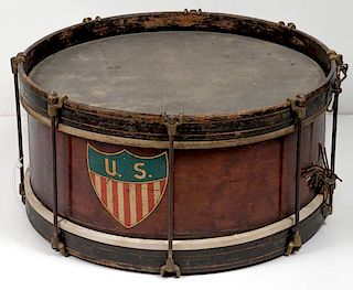 Spanish American War Period Regulation Snare Drum 