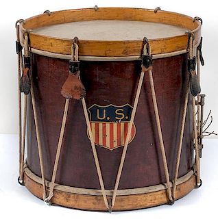 Regulation Late 19th Army Field Drum 