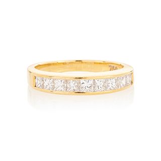 TIFFANY & CO. DIAMOND & YELLOW GOLD BAND RING