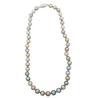 GRAY FRESHWATER CULTURED PEARL NECKLACE