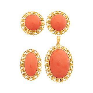 CORAL & YELLOW GOLD SUITE