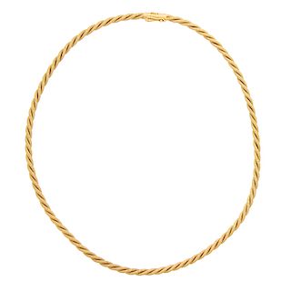 ROPED YELLOW GOLD NECKLACE