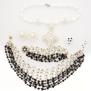MIRIAM HASKELL FLORAL COSTUME JEWELRY