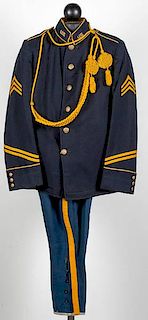 Model 1902 Cavalry Sergeant's Dress Tunic and Breeches 