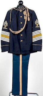 Model 1902 Quartermaster Sergeant's Dress tunic and Trousers 