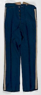 Model 1885 Infantry NCO Issue Trousers Dated 1897-98 