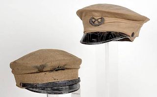 Model 1902 Army Enlistedman's Visor Caps Lot of Two 
