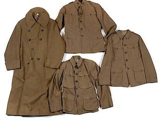 Model 1902 and 1912 Field Uniforms, Lot of Four 