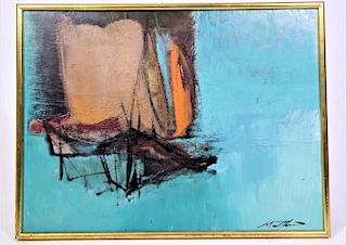 Matthew Carone  (born 1930) Oil on Board