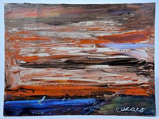 Pascal Cucaro (1915-2004) American, Oil on Canvas