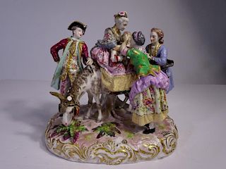 Meissen 19th. C. Porcelain Figural Grouping