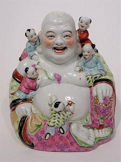 Chinese Impressive Republican Period Happy Buddha