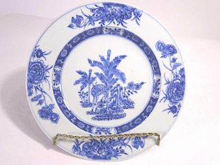 19th. Century Chinese Blue and White Plate