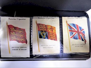 Collection of Cigarette Cards and Silk Flags