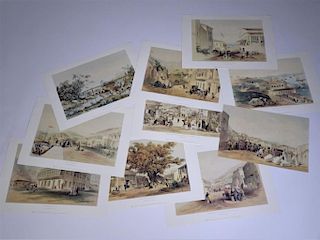 10 19th C. Hong Kong Prints