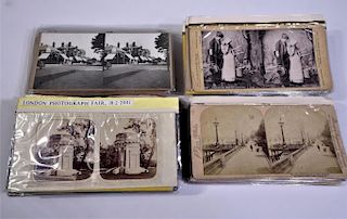 Miscellaneous Group of Stereoview Cards Late 1800s