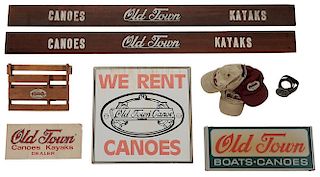 Group of Old Towne Canoe Signage and