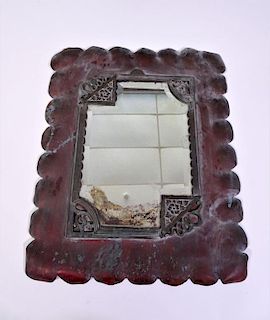 Ornate Bronze Framed Mirror