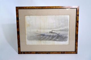 Steam Boat Print Signed
