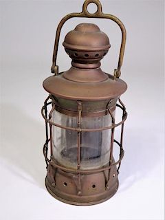 Antique Brass Ships Masthead Nautical Lamp