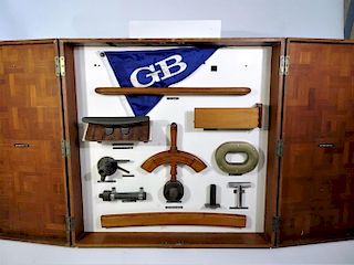 Display case of Great Britain Yacht Furnishings