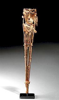 Impressive Muisca Gold Nude Tunjo Figure - 23.1 g
