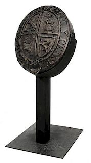 British Royal Maritime Carved Crest