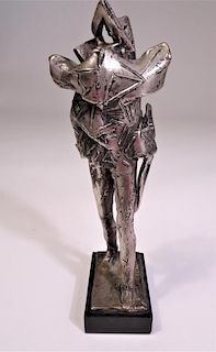 Abbott Pattison, Silvered Bronze Modernist