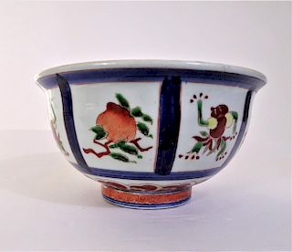 Chinese Signed Bowl with Different Scenes
