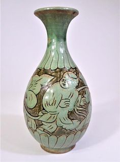 Suzhou-style Stoneware Opening Bud Vase