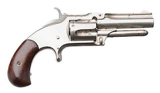 Smith and Wesson Model One and One-Half Second Issue Spur Trigger Revolver 